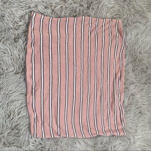 American Eagle Pink striped Tube Top